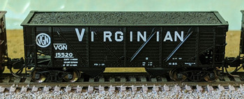 Bluford Shops 63211 N Scale Virginian 2-Bay War Emergency Composite Hopper 15832