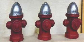 Bar Mills Models 04026 O Scale Fire Hydrants (Pack of 3)