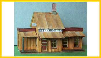 Rslaserkits 2013-B HO Scale Eatery At Forks (Wood Kit)