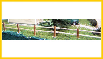 Rslaserkits 2510 HO Scale Rail Fencing - 2 Rail