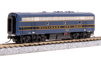 Broadway Ltd 7767 N Scale B&O EMD F7B Blue, Black, Gold Diesel Locomotive #5456