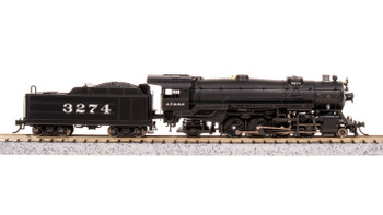 Broadway Limted 7831 N Scale ATSF USRA Heavy Mikado Steam Locomotive #3284
