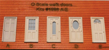 Rslaserkits 1988B O Scale Wall Doors #2161
