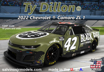 Salvinos JR PGC2022TDP 1/24 Scale 2022 Chevrolet Camro Petty/GMS Ty Dillon