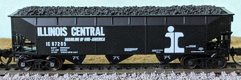 Bluford Shops 74071 N Illinois Central Split Rail 3-Bay Offset Side Hopper 67166