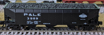 Bluford Shops 74127 N Scale Pittsburgh & Lake Erie 3-Bay Offset Side Hopper 3107