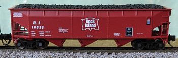 Bluford Shops 74200 N Scale Rock Island Post-1972 RI Hopper #10536