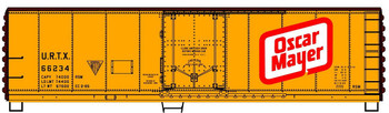 Accurail 81641 HO Scale Oscar Mayer 40' Plug Door Insulated Steel Reefer #8164 Kit