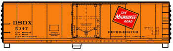 Accurail 81643 HO Milwaukee Road 40' Plug Door Insulated Steel Reefer 8164 Kit