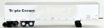 Bowser 42992 HO Scale NS ex-Swift Dura Plate Triple Crown Med. RoadRailer 365025