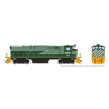 Rapido 33031 HO Scale BC Rail Green Lightning Stripe Scheme M420 DC/Silent #643
