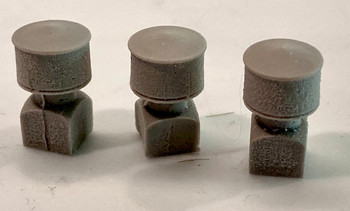 Bar Mills Models 02026 HO Scale Cylindrical Roof Vent 3 Pack