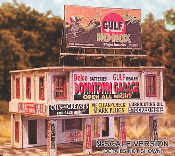 Bar Mills Models 0322 HO Scale Downtown Garage Kit