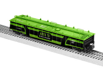 Lionel 2426240 O Scale Area 51 PS-5 Gondola Covered #X51-2645N