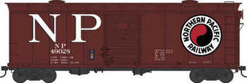 Bowser 43167 HO Scale Northern Pacific w/Hatches 40' Boxcar #49028