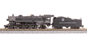 Broadway Limited 8003 N Scale DRGW Light Pacific 4-6-2 Steam #802