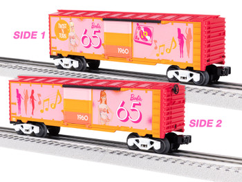 Lionel 2428430 O Scale Barbie 65th Anniversary 1960s Boxcar
