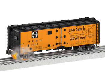 Lionel 2426320 O Scale ATSF Hotbox Reefer 7599 LEGACY control Flickering lights