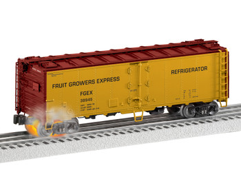 Lionel 2426330 O Scale Fruit Growers Express Hotbox Reefer 38945 LEGACY control