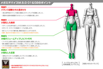 Kotobukiya KP596 1:1 MEGAMI DEVICE M.S.G 01 TOPS SET SKIN COLOR D 20mm Kit Kotobukiya KP596 1:1 MEGAMI DEVICE M.S.G 01 TOPS SET SKIN COLOR D 20mm Kit