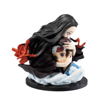 Bandai 67087 Demon Slayer - Tanjiro Kamado & Nezuko Kamado Ichibansho Figure
