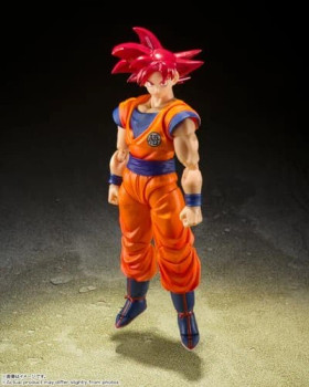 Bandai 66123 1:12 Dragon Ball Super Red Super Saiyan God Son Goku 5.5" Figure