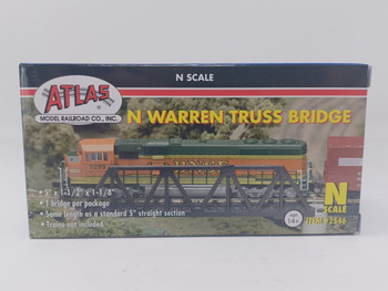 Atlas 2546 N Scale Warren Truss Bridge Black 5"