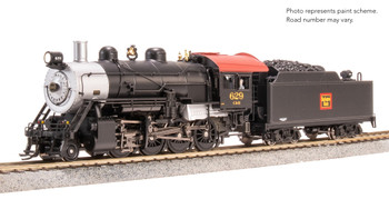 Broadway Limited 8750 HO Scale CBQ 2-8-0 Consolidation 634 (Analog DC)