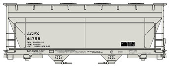 Accurail 2220 HO Scale ACFX 2-Bay ACF Covered Hopper Kit #44795