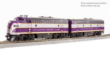 Broadway Limited 9650 HO EMD F3 A/B ACL #339/339B Purple/Silver Paragon4 DCC/Sou
