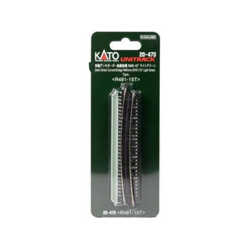 Kato 20-473 N Scale Unitrack Curved Deck Bridge Light Green (Large Radius)
