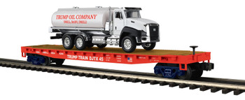 MTH O Scale Premier Donald J. Trump #DJTX45 Flat Car New