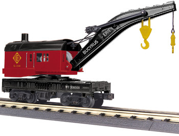 MTH O Gauge RailKing Erie Lackawanna Crane Car New