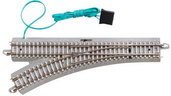 Bachmann N Scale 44061 E-Z Track with Concrete Ties - Remote Turnout - Left New