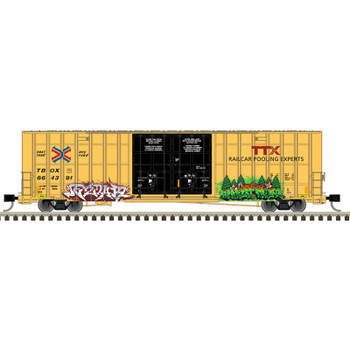 Atlas 50006939 N Master Gunderson 7550 Double Door Box Car TTX #664391