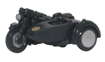 Oxford Diecast NBSA008 N Motorbike & Sidecar RAF Blue New