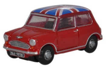 Oxford Diecast NMN001 N Tartan Red/Union Jack Austin Mini New