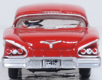 Oxford Diecast 87CIS58003 HO 1958 Chevrolet Impala Sports Coupe Rio Red New