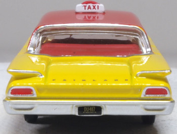 Oxford Diecast 87FF60003 HO 1960 Ford Fairline Sedan NYC Taxi New