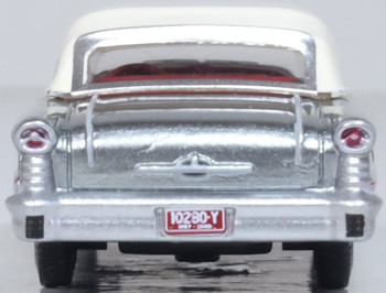 Oxford Diecast 87OC57003 HO 1957 Oldsmobile 88 Convertible Juneau Gray/accent