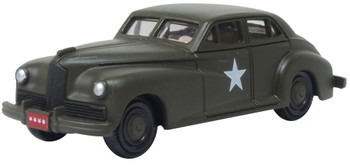 Oxford Diecast 87PC42002 HO 1942 Packard Clipper Touring Sedan Us Army Staff