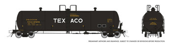 Rapido 135020A HO Scale Texaco (UTLX) Procor 20K gal Tank Car Single Car