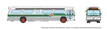 Rapido 753112 HO Scale Golden Gate Transit New Look Bus Deluxe #866