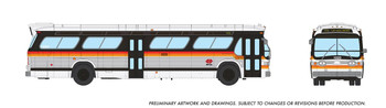Rapido 753140 HO Scale Los Angeles SCRTD New Look Bus Deluxe #1020