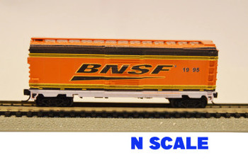 Value Trains HO Scale 40-213 40' PS-1 Boxcar BNSF BNSF Orange Heritage 1995 New