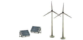 Woodland Scenics 4348 Alternative Energy Scene Setters® New
