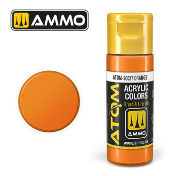 AMMO by Mig Jimenez ATOM-20027 Atom Color paint 17mL ATOM Atom Color Orange