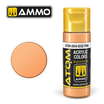 AMMO by Mig Jimenez ATOM-20044 Atom Color paint 17mL ATOM Atom Color Beige Pink