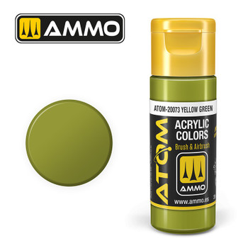 AMMO by Mig Jimenez ATOM-20073 17mL ATOM Atom Color Yellow Green