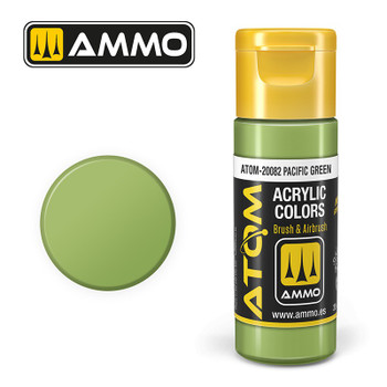 AMMO by Mig Jimenez ATOM-20082 17mL ATOM Atom Color Pacific Green